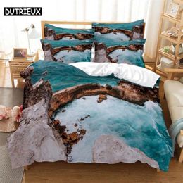 Bedding Sets Sea 3D Digital Home Bedclothes Super King Cover Pillowcase Comforter Textiles Set Bed