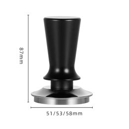 Tamper 51mm 58mm Espresso Tampers 53mm Coffee Tamper 3Angled Distributor for Portafilter Calibrated Pressure 30lb