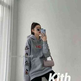 Hoody Kith Clothing Autumn Sweater Men Natural Colour Basketball Shirts Letter Decals Sweatshirts Perfect for Jeans or Shorts 4647