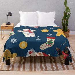 Blankets Merry Christmas Pattern No3 Throw Blanket Fashion Sofa For Thin Flannels