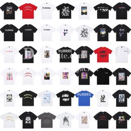 Designer Men Tops Summer Casual Street Tees Letter Printed Tshirt Skateboard Oversize Short Sleeve Pure Cotton Tshirt For Youngster