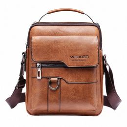 brand Men Shoulder Bag for 9.7" ipad Men PU Leather Flaps Men's Crossbody Bags Busin Flap Male Solid Menger Bag Travel Bag 84Xd#
