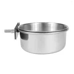 Other Bird Supplies Pet Feeding Dish Cups Easy To Install Durable Stainless Steel Bowl For Small Animals Ferrets
