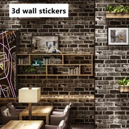 70*77cm 3D Wall Sticker Waterproof Thickened 3D Panel Soundproof Self-Adhesive DIY Wallpaper Kitchen Bathroom Home Decoration