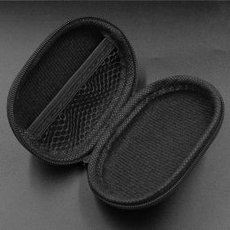 KZ Earphones Case Oval Storage Bag Headphones PU Storage Box Black Portable Hold Storage Box For KZ AS10 ZS10 ZST ES4 EDR1 ED9