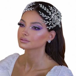 dz061 1/2 PCS Crystal Bride Wedding Hair Comb Headpiece for Women and Girls Hair Accories for Brides Bridal Hair Clip q96W#