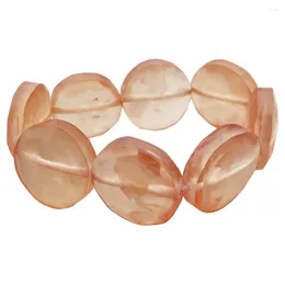 Strand V248 Fashion Round Orange Beads Bracelet Women Jewellery High Quality Nickel Free