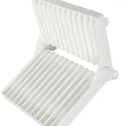 Kitchen Storage Foldable Dish Drain Rack Dishware Drainers Cutting Board Drying Racks For Tableware Household Plate