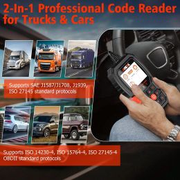 ANCEL HD601 Heavy Duty Truck Code Reader Full System OBD2 Diagnostic Scan Tool Cheque Engine for Freightliner Cummins Code Reader