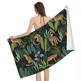 Towel Jungle Pattern 80x130cm Bath Water-absorbent For Pool