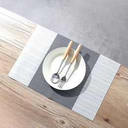 Table Mats Heat Insulation Pad Antiskid Washable PVC Mat Placemats Home