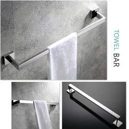 TAICUT Chrome Bathroom Accessories Sets Towel Holder Bar Rack Hooks Wall Mount Toilet Paper Roll Holder Coat Hanger Hardware