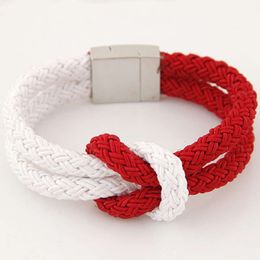 Speed Selling Fashion Trend Versatile Woven Rope Absorbent Iron Stone Personalised Bracelet