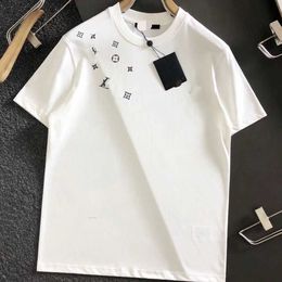 2024 Top European and American Designer Printed T-shirt High Quality Cotton Casual Short Sleeve Luxury Hip Hop Street Clothing EK3Y