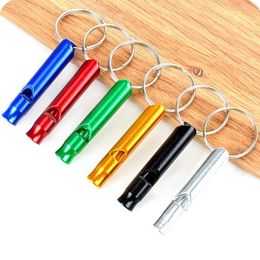 Party Decoration 12-pcs Mixed Aluminium Emergency Survival Whistle For Camping Hiking Outdoor Tool Decor