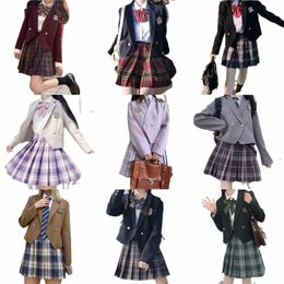 2023 New Short Suit Jacket Blazer Women Japanese JK Uniform Jacket Lg Sleeve Coat Stundent Girls JK School Anime Clothes P4pI#