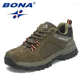 Fitness Shoes BONA Designers Wear Resistance And Skid Hiking Trekking Sneakers Men Man Walking Jog