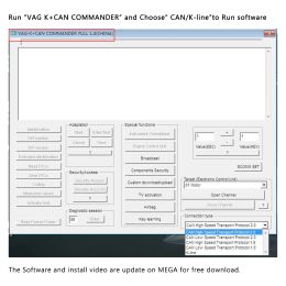 VAG Commander 1.4 K CAN FTDI PIC18F25K80 OBD2 OBD 2 VAG K+CAN Car Diagnostic Tools Interface K-line K line Cable for VW/AUDI