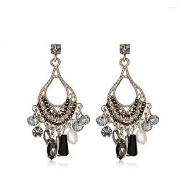 Dangle Earrings Ethnic Style Tassel Women's Niche Design Sense Premium Stud Long Chinese