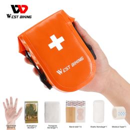 Survival WEST BIKING First Aid Kit Portable Outdoor Travel Sports Emergency Bag Triangular Bandage Blanket Tape Bandaids Medical supplies