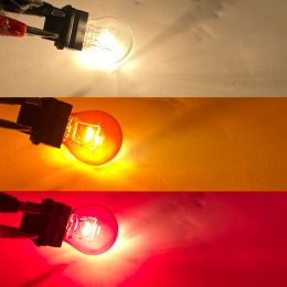 2pcs T25 3156 3157 P27W 12V 27W Clear Car External Blukenlichter Lampenlampe Hochqualität Bernstein weiß Rot