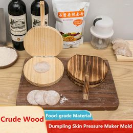 Baking Moulds Wooden Dumpling Skin Artifact Manual Dough Press Maker Mold Quick Device For Dumplings Bun DIY Pastry Tools