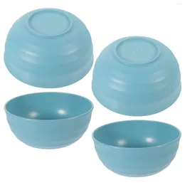 Bowls 4 Pcs Bowl Large For Eating Soup Salad Serving Utensils Japanese-style Reusable Kitchen