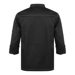 Mens Chef Coat Womens Kitchen Work Uniform Cook Jacket Canteen Cafe Hotel Restaurant Canteen Bakery Cake Shop Cafe Costume