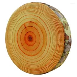 Pillow Funny Cute Wood Log Soft For Couch Sofa Living Home Bedroom Room Decor Durable Easy Instal