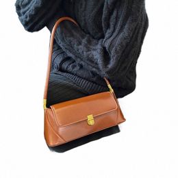 high Quality Leather Handbag Brand Armpit Bags for Women Purses and Handbag Luxury Designer Elgated Shoulder Bag Cute Clutch Q4fX#