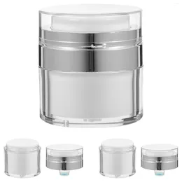 Storage Bottles 3 Pcs Makeup Container Press Cream Jar Eye Pressing Type Liquid Dispenser Sub Pump Lotion Travel