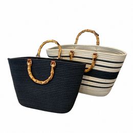 weave Tote Bag Female Bohemian Shoulder Bags for Women Summer Beach Straw Handbags and Purses Lady Travel Shop Bags 66wM#