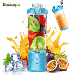 Elecicopo Electric Juicer Blender 30s Snabb juicing IP67 Vattentät BPA-fri flaska för hemfrukter Smoothie Shakes grönsaker