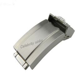 16mm band buckle Deployment clasp Silver All brushed High quality Stainless Steel for rolexwatch303H
