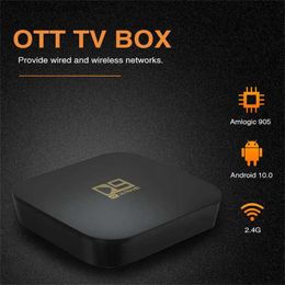 Set Top Box TV Box 4K Ultra HD Android 10.0 5G WIFI 905 Core HDR 8GB Video TV Receiver Intelligent 2.4G Video Media Player Home Theatre TV Q240330