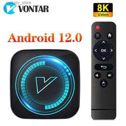 Set Top Box VONTAR TV box Android 12 AllWinner H618 quad core Cortex A53 supports 8K video 4K BT Wifi Google voice media player set-top box Q240330