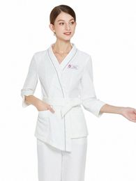 2024 New Fi Workwear Beauty Sal Working Clothes Women's Comfortable Top and Pants Set SPA Uniforms Free Ship t2IQ#