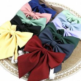 12 colori solidi Big Bowknot JK cravatte ragazze Bow Tie cravatta girocollo per studenti di gusto preppy uniforme scolastica giapponese coreana Camicia N2wc #