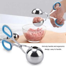 304 Stainless Steel Meatball Sandwich Meatball Maker Food Clip Stuffing Meatballs DIY Fish Ball Egg Ball Machine Kitchen Tools- for DIY Fish Ball Egg Ball Machine