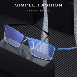 Sunglasses Frames Half Rim Metal Frame Glasses Business Style Anti-Blue Light Optical Spectacles Arrival
