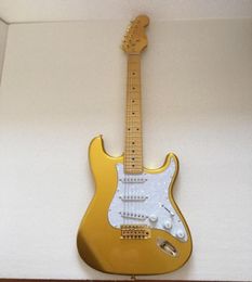 High quality and beautiful gold powder electric guitar providing personalized customization service1429707