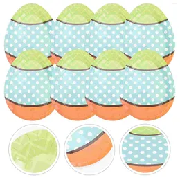 Disposable Dinnerware 18 Pcs Festival Fruit Plate Convenient Party Cake Paper Tray Platters Household Plates Gathering