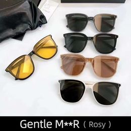 Rosy GENTLE GM Womens Sunglasses For Man Glasses Vintage Luxury Brand Goods Designer Summer Uv400 Trendy Monst Korean