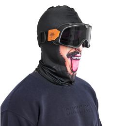 Winter Balaclava Novelty Men's Full Face Shield Plus Velvet Soft Hood Cap Women Ski Mask Neck Warmer Windproof Cycling Headgear