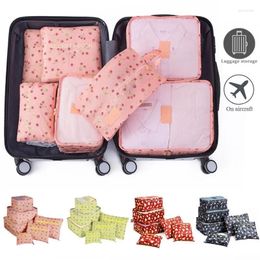 Storage Bags Travel Suitcase Organizer Packing Cubes For Clothes Fold Compression Luggage Pouch