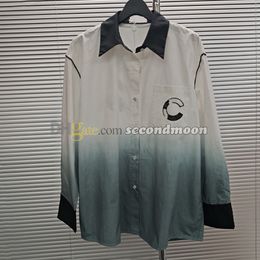 Sparking Sequin T Shirt Women Gradient Colour Blouses Cotton Fabric T Shirts Outdoor Breathable Tees