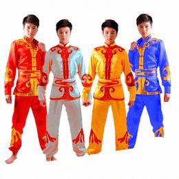 tang Street Dance Drag Dance Li Dance Costume Drum Stage Costume Adult Male and Female Martial Arts Performance Costume l6Pw#