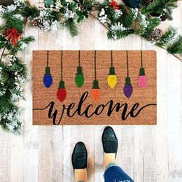 Carpets Doormat Indoor Entrance Christmas Doormats Welcome Home Carpet Front Door Mat Decorations Xmas Kitchen Rug