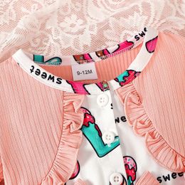Baby Girl Valentine s Day Dress Set Short Sleeve Crew Neck Letters Print Patchwork Aline with Headband Summer Outfit 240326
