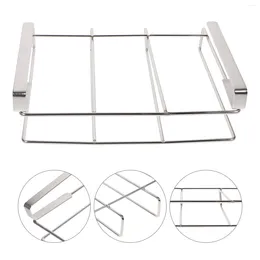 Kitchen Storage Hanging Chopping Board Rack Hamper Pot Lid Cutting Holder Under Cabinet Hook Up Pan Organiser Stainless Steel